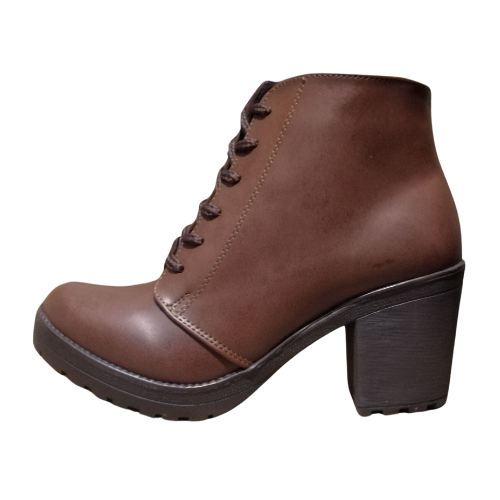 Botin Cafe Tacon Agujetas